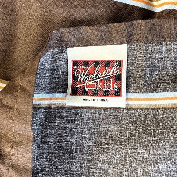 Woolrich Kids Camping Jeep Outdoors Pillow Sham Brown Green Outdoors - Picture 7 of 7